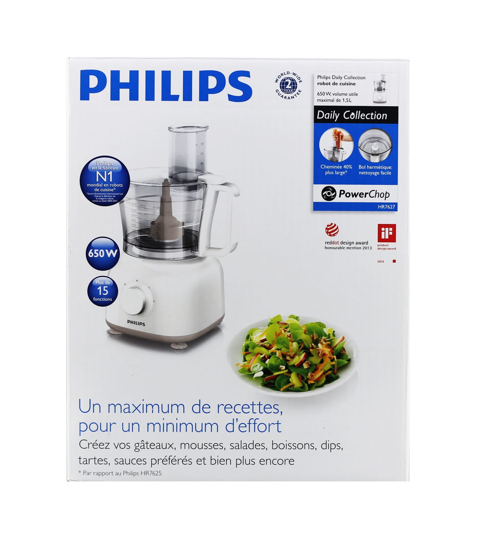 غذاساز 15 کاره فیلیپس 650W مدل HR7627/01 فروشگاه بانه استوک