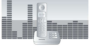تلفن بی سیم چهار گوشی منشی دار فیلیپس philips d2154b 22
