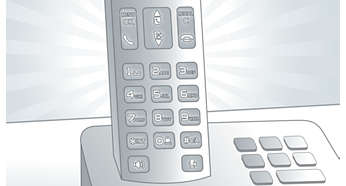 تلفن دو گوشی فیلیپس مدل cordless phone philips xl4952s صفحه کلید با نور پس زمینه