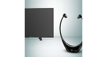 هدفون بی سیم دو گوشی شارژی تقویت صدا فیلیپس مدل ssc5012 philips سازگار با سیستم آنالوگ و دیجیتال